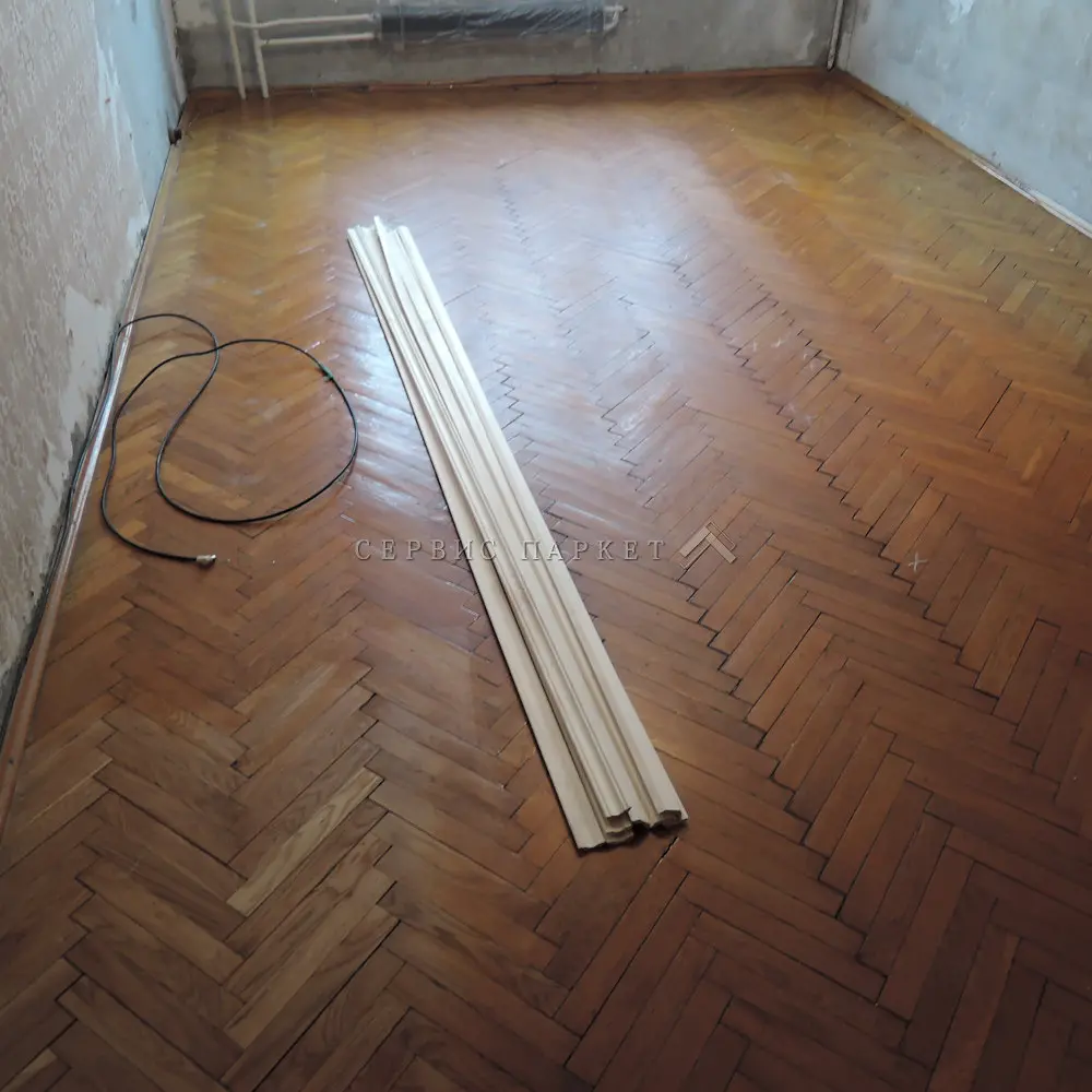 Реставрация паркета 01.05.2020 — до работ