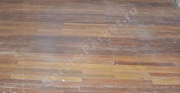 Циклевка старого паркета, уложенного палубой 8 До